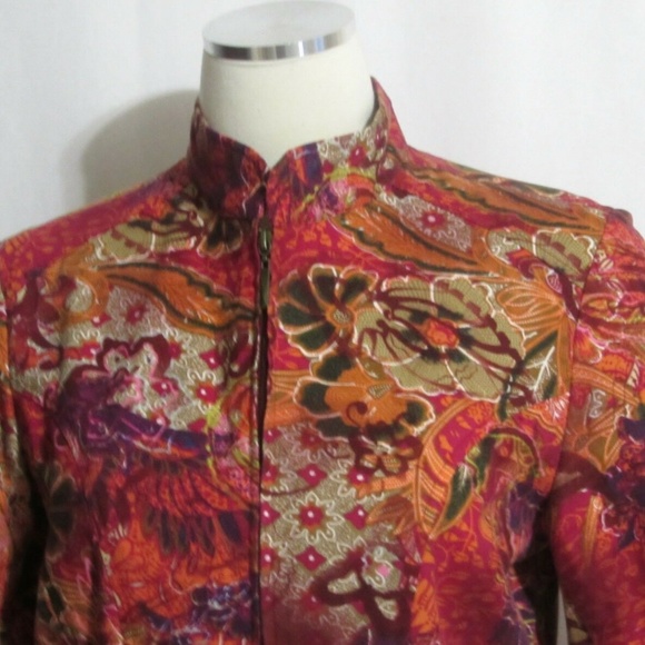 NEW Ladies COLDWATER CREEK Floral Denim Jacket S - Picture 3 of 7